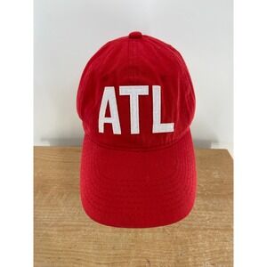 Aviate ATL Atlanta Airport Code Red Baseball Cap Adjustable Hat Mens One Size